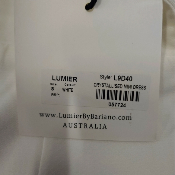 Revolve - Crystallized Mini Dress in White by Lumier x Revolve  sz Sm NWT - Picture 11 of 13